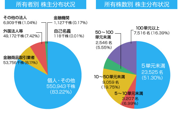 株主の分布